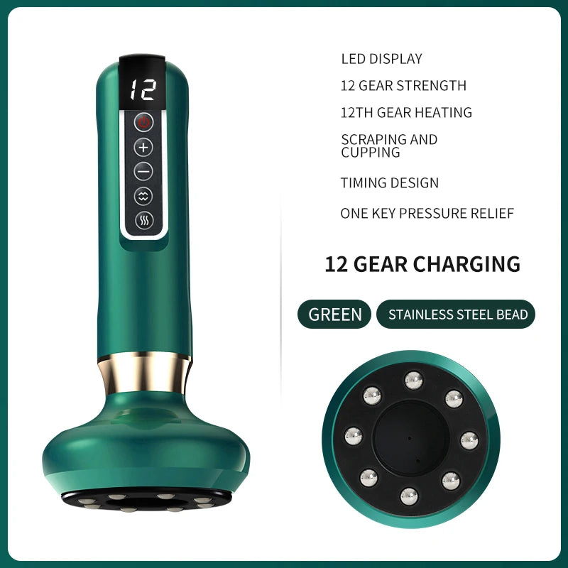 Electric GuaSha Massager with Heat & Suction