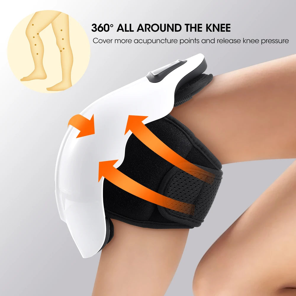Electric Knee Massager with Heat and Vibration Therapy