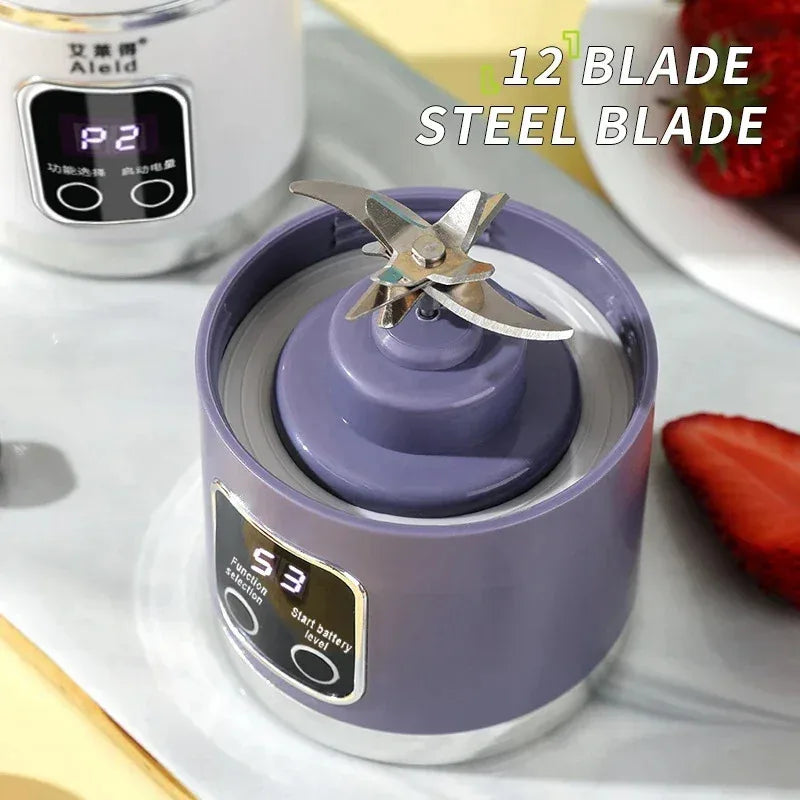Portable Electric Juicer 450ml Rechargeable Blender
