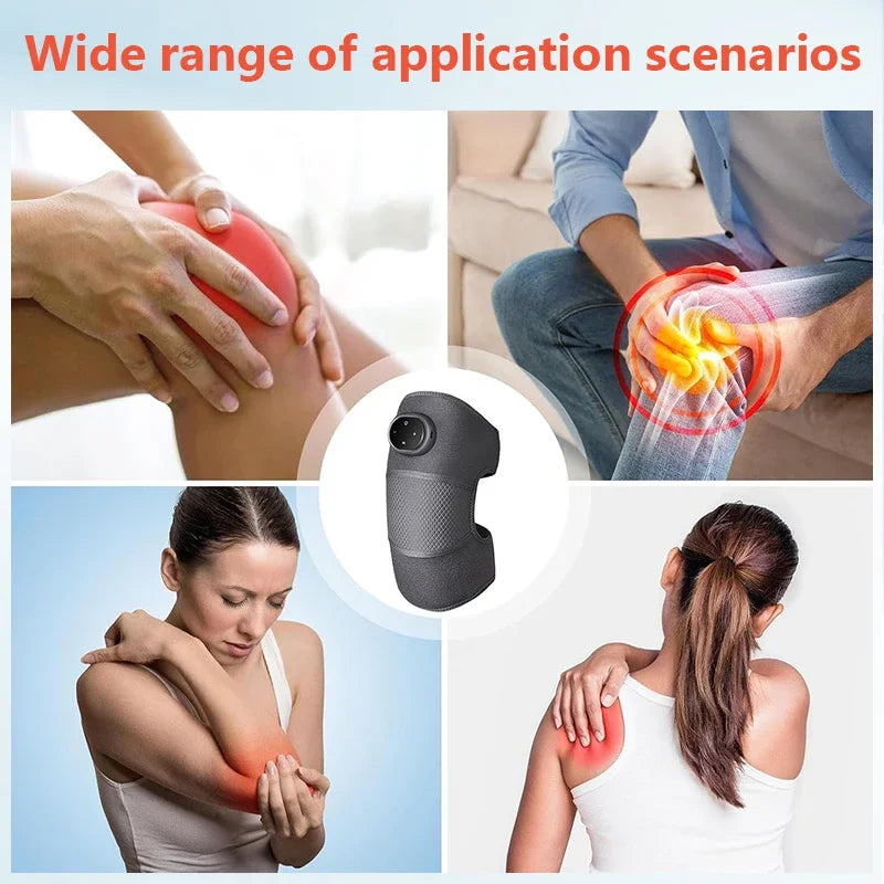 Knee Heating Vibration Massage Joint Physiotherapy Hot Compress Massager Elbow Shoulder Support Thermal Knee Pad Relieve Arthrit