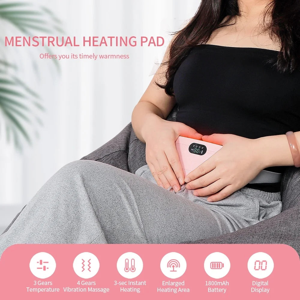 Period Relief Pro – Smart Menstrual Heating Pad & Vibration Massager