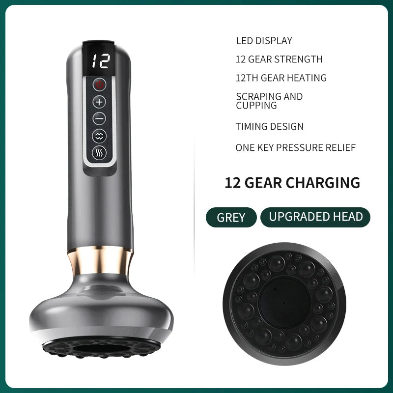 Electric GuaSha Massager with Heat & Suction