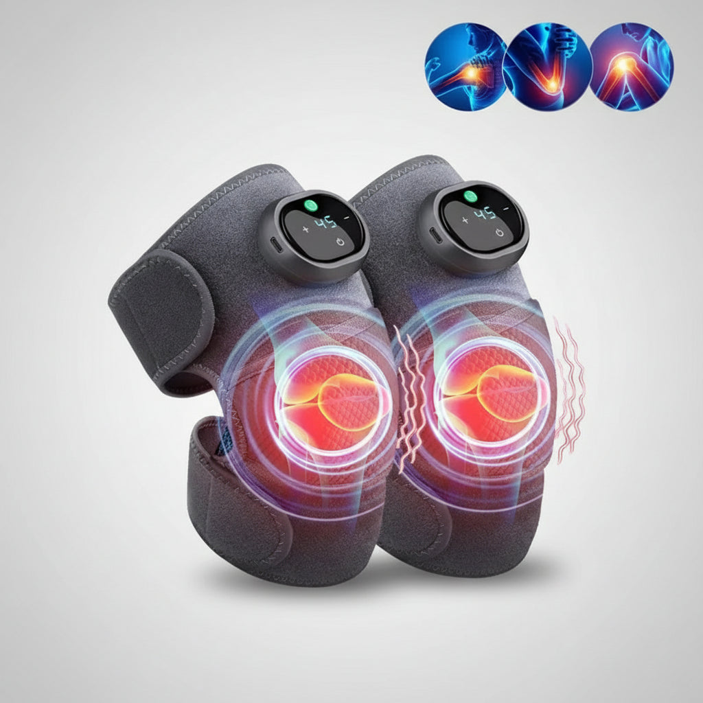 Knee Heating Vibration Massage Joint Physiotherapy Hot Compress Massager Elbow Shoulder Support Thermal Knee Pad Relieve Arthrit