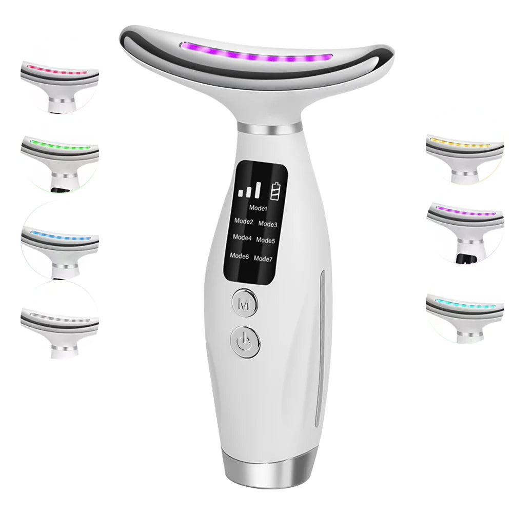 EMS Neck Massager with LED Photon Therapy Anti-Wrinkle Device