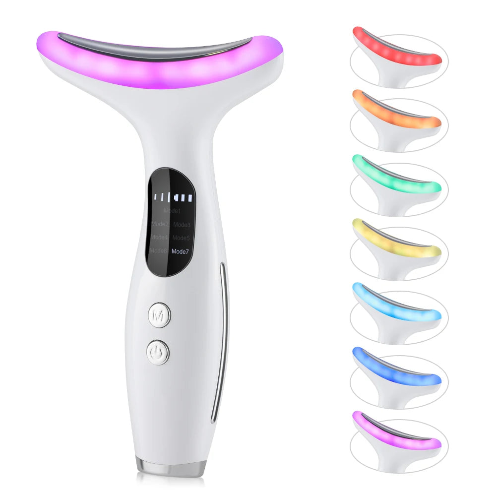 EMS Neck Massager with LED Photon Therapy Anti-Wrinkle Device