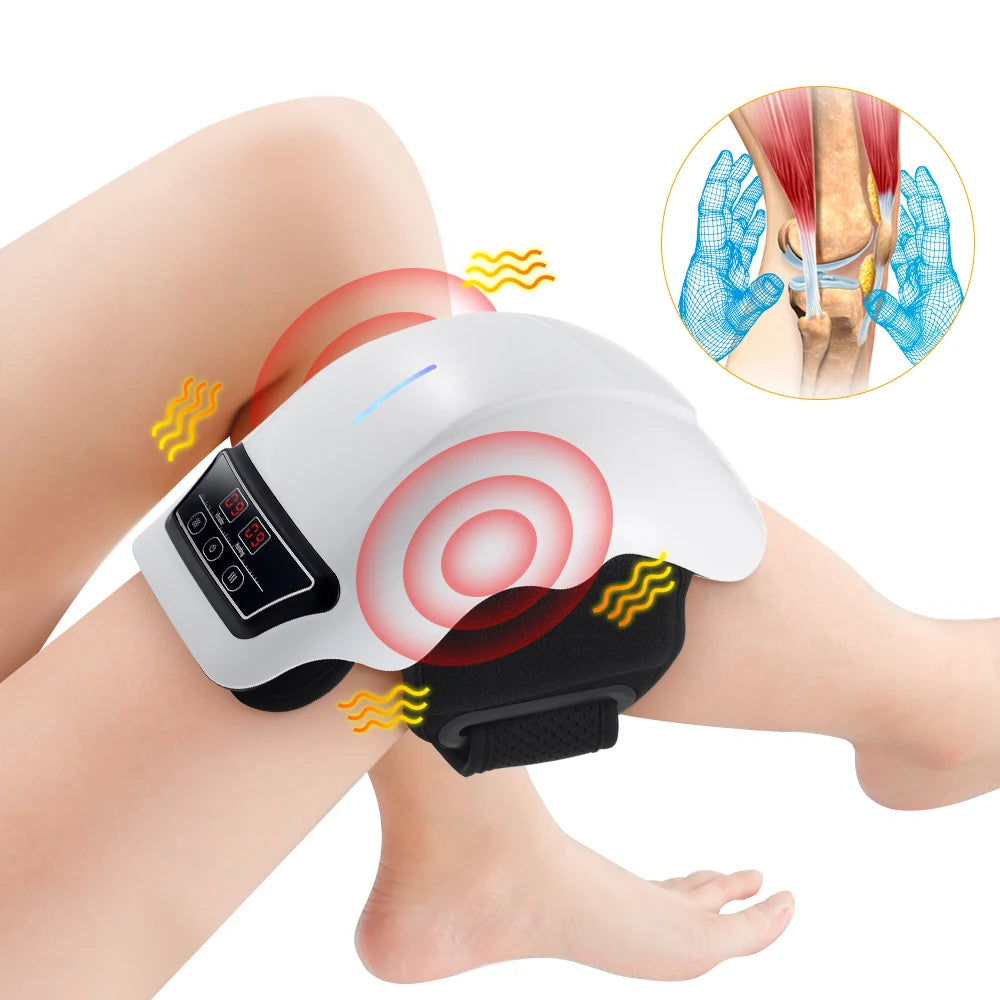 Electric Knee Massager with Heat and Vibration Therapy